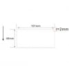 101mm x 48mm, Plain White