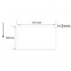 101mm x 60mm, Plain White