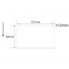 101mm x 60mm, Plain White